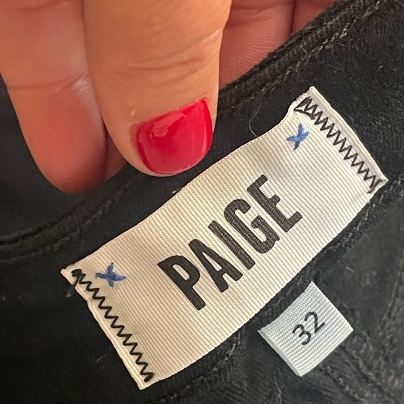 PAIGE - Verdugo Ankle Black Jeans Size 32 - Picture 7 of 8